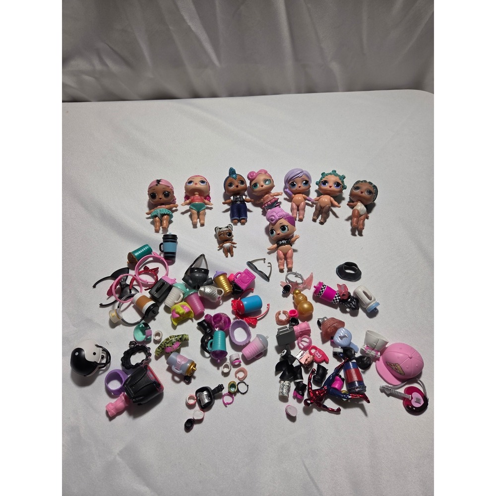 LOL Surprise Doll Lot 8‎ Dolls 1 Lil Sister and Large Accessory Collection
